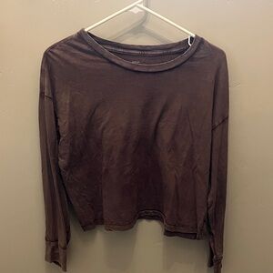 Aerie Chocolate Brown Women's Blouse